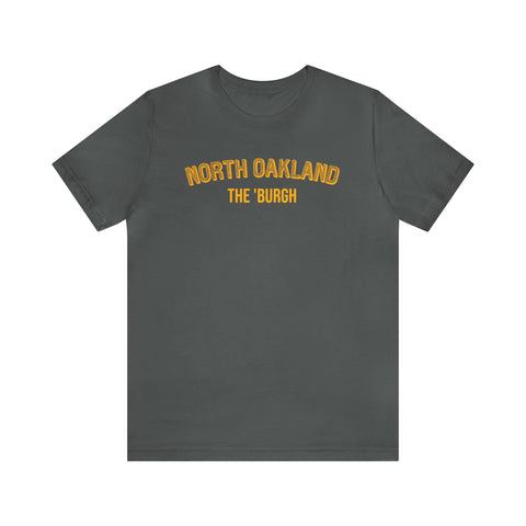 North Oakland - The Burgh Neighborhood Series - Unisex Jersey Short Sleeve Tee T-Shirt Printify Asphalt 2XL 
