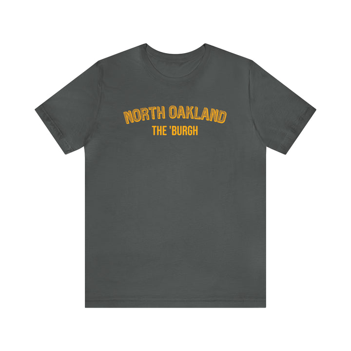 North Oakland - The Burgh Neighborhood Series - Unisex Jersey Short Sleeve Tee T-Shirt Printify Asphalt 2XL 