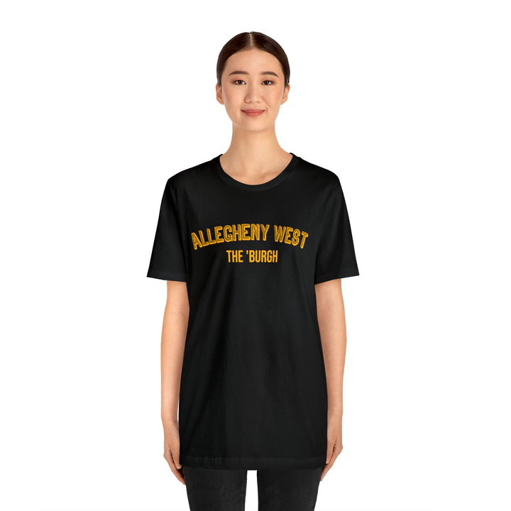Allegheny West - The Burgh Neighborhood Series - Unisex Jersey Short Sleeve Tee T-Shirt Printify   