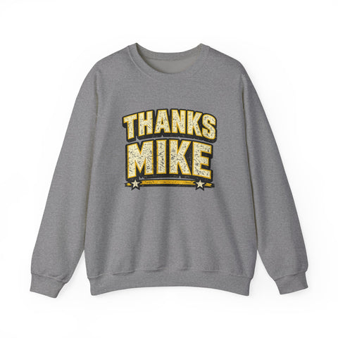 Thanks Mike Tomlin Message on a Heavy Blend™ Crewneck Sweatshirt
