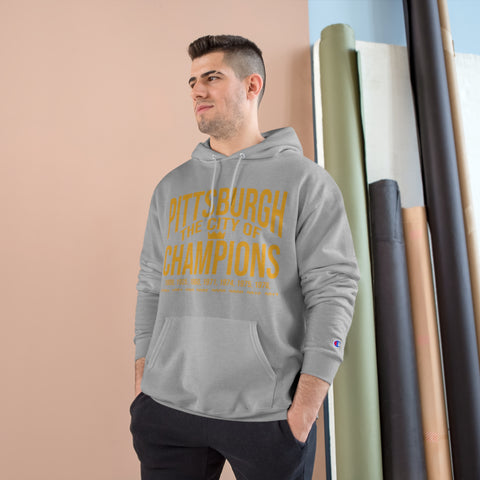 Pittsburgh, The City of Champions - Champion Hoodie Hoodie Printify   