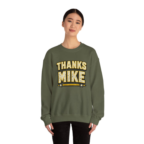Thanks Mike Tomlin Message on a Heavy Blend™ Crewneck Sweatshirt