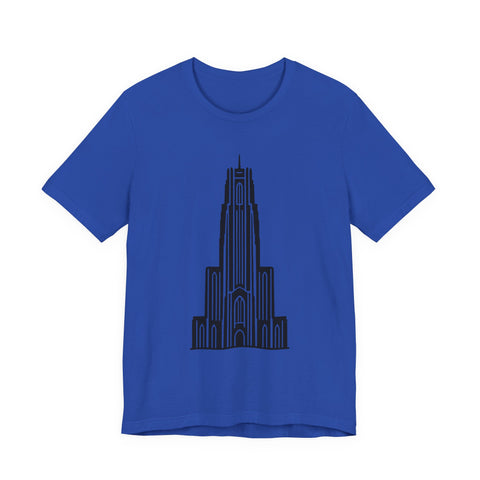 Pitt Cathedral of Learning - Unisex Jersey Short Sleeve Tee