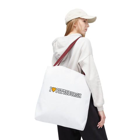 Pittsburgh Love Tote Bag — I  Pittsburgh Canvas Tote