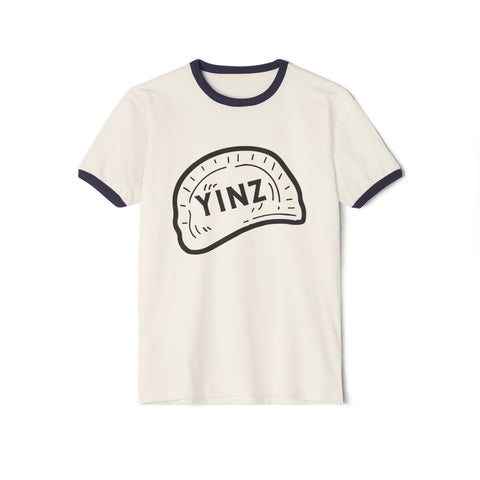Yinz Pierogi - Unisex Cotton Ringer T-Shirt