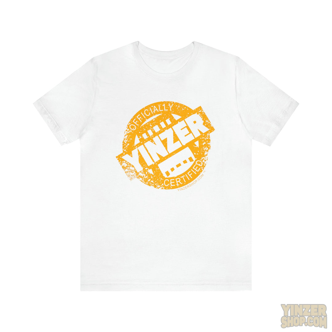 Certified Yinzer™ Unisex Jersey Short Sleeve Tee T-Shirt Printify White S 