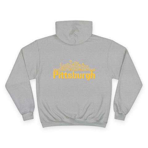 Pittsburgh Football Team Names - Print on back - Champion Hoodie