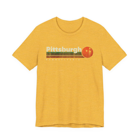 Pittsburgh Vintage Bowling - Unisex Jersey Short Sleeve Tee