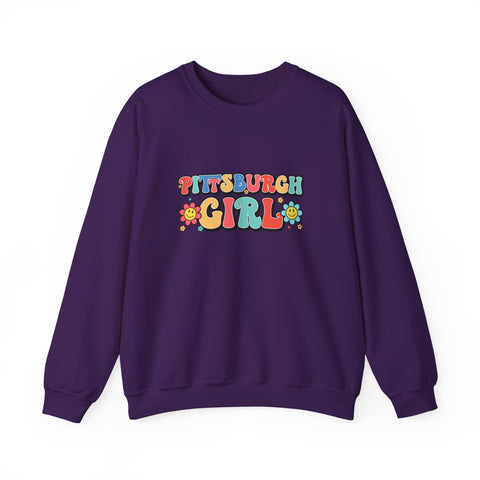 Pittsburgh Girl Retro Heavy Blend™ Crewneck Sweatshirt