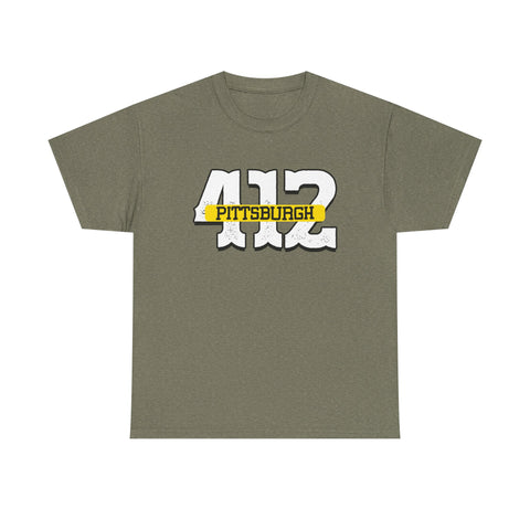 412 Pittsburgh - Unisex Heavy Cotton Tee