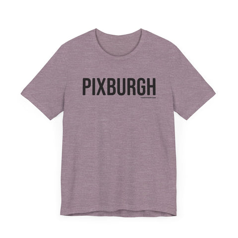 Pittsburgh PIXBURGH Short Sleeve T-Shirt T-Shirt Printify Heather Purple XS