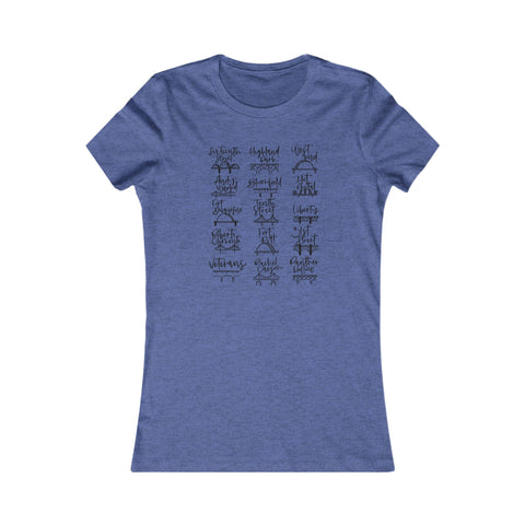 Pittsburgh Bridges Doodle - Women's Favorite Tee