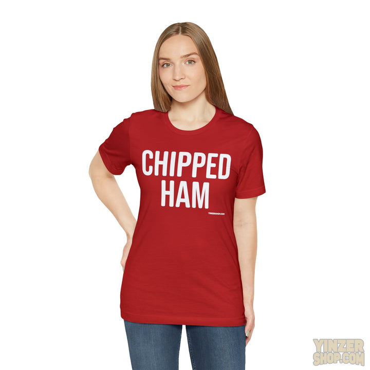 Pittsburgh Chipped Ham T-Shirt - Short Sleeve Tee T-Shirt Printify   