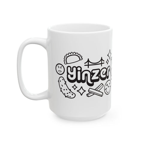 Yinzer Icon Doodles -  Coffee Mugs (11oz, 15oz)