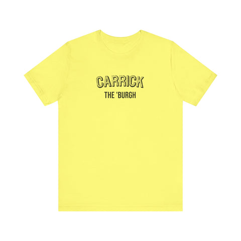 Carrick  - The Burgh Neighborhood Series - Unisex Jersey Short Sleeve Tee T-Shirt Printify Yellow S 