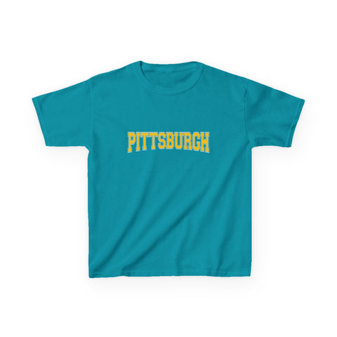 Pittsburgh Varsity Letters Kids Graphic T-Shirt