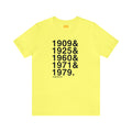 Pittsburgh Pirates World Series Ampersand  - Short Sleeve Tee T-Shirt Printify Yellow S 