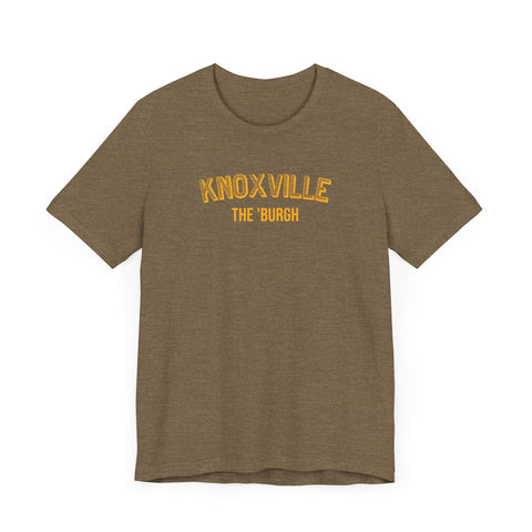 Knoxville - The Burgh Neighborhood Series - Unisex Jersey Short Sleeve Tee T-Shirt Printify Heather Olive S