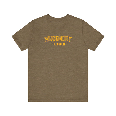 Ridgemont - The Burgh Neighborhood Series - Unisex Jersey Short Sleeve Tee T-Shirt Printify Heather Olive S 