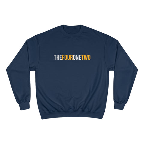 The Four One Two - Area Code - Champion Crewneck Sweatshirt Sweatshirt Printify Navy M 