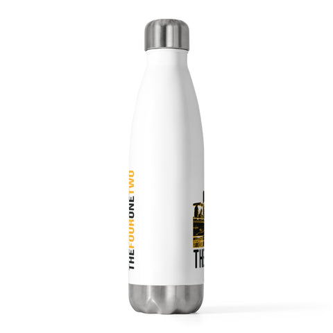 Yinzer 412 Area Code with Pittsburgh City Scape - 20oz Insulated Water Bottle