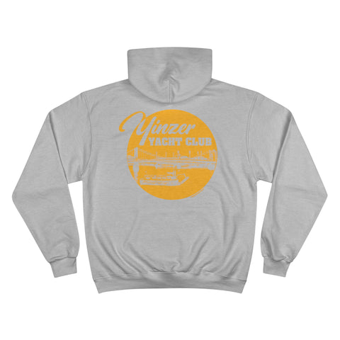 Yinzer Yacht Club - PRINT ON BACK - Champion Hoodie Hoodie Printify   