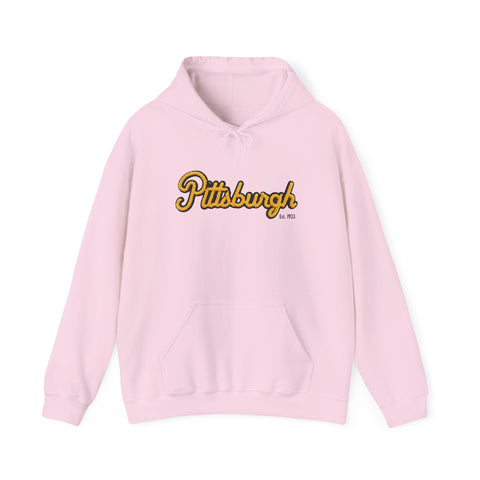 Pittsburgh Faux Embroidery Unisex Heavy Blend™ Hooded Sweatshirt