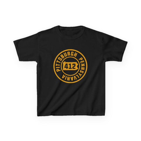 412 Pittsburgh Stamp - Kids Graphic T-Shirt