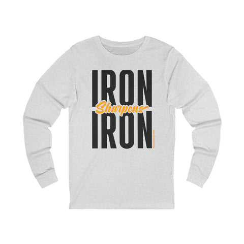 Iron Sharpens Iron Proverbs 27:17 - Frequent Tomlin Quote - Long Sleeve Tee Long-sleeve Printify