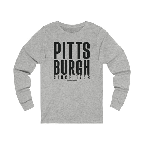Big Pittsburgh - Long Sleeve Tee Long-sleeve Printify XS Athletic Heather 