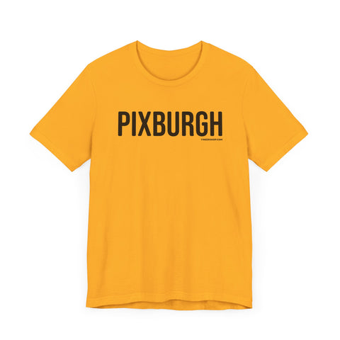 Pittsburgh PIXBURGH Short Sleeve T-Shirt T-Shirt Printify Gold XS