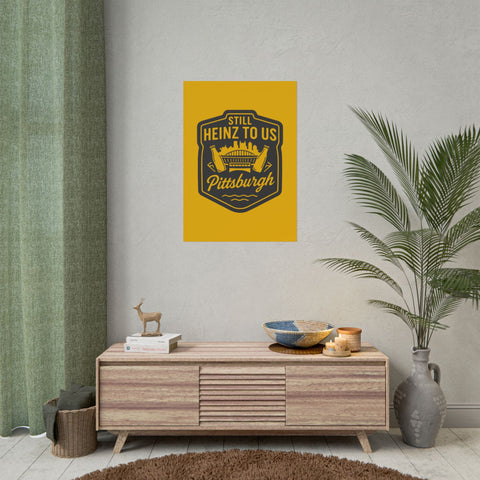 Rolled Art Poster – Pittsburgh Vintage Football Stadium Print with Giclée Color