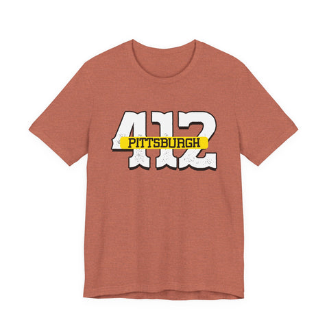 412 Pittsburgh - Unisex Jersey Short Sleeve Tee
