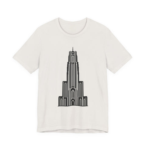 Pitt Cathedral of Learning - Unisex Jersey Short Sleeve Tee