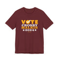 Vote Crosby Malkin 2024 - Election - Short Sleeve Tee T-Shirt Printify Heather Cardinal XS