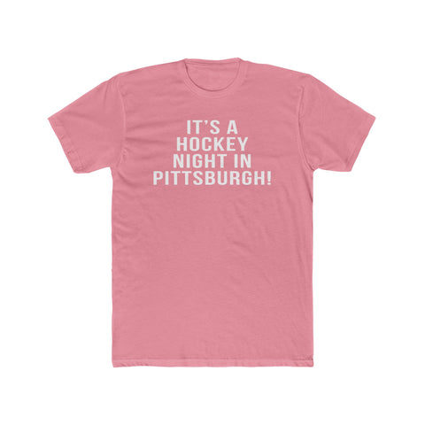 It's A Hockey Night - T-Shirt T-Shirt Printify Solid Light Pink S