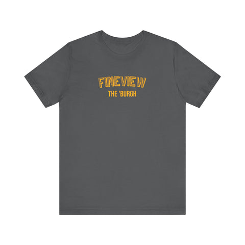 Fineview  - The Burgh Neighborhood Series - Unisex Jersey Short Sleeve Tee T-Shirt Printify Asphalt S 