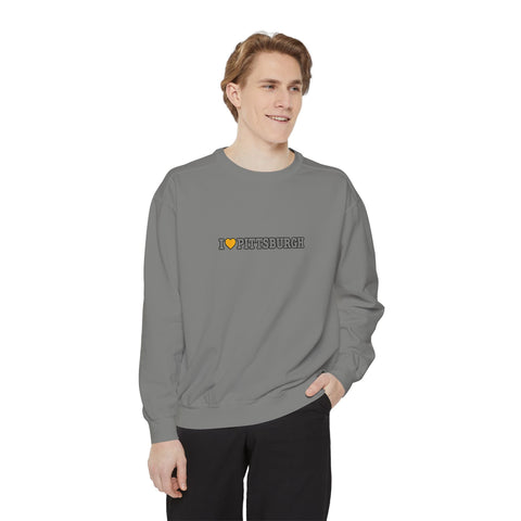 I Love Pittsburgh Heart Comfort Colors® 1566 Sweatshirt