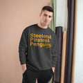 Pittsburgh Sports Teams Ampersand - Champion Crewneck Sweatshirt Sweatshirt Printify   