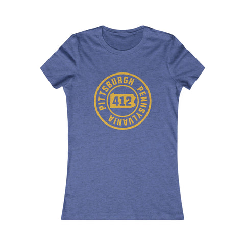 412 Pittsburgh Stamp - Women's Favorite Tee