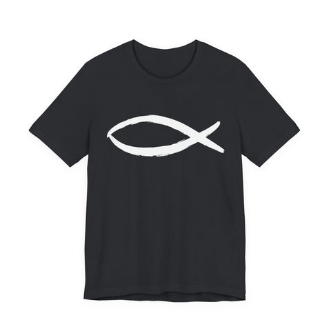 Christianity Fish Symbol - Unisex Jersey Short Sleeve Tee