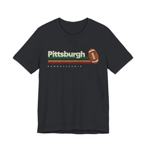 Pittsburgh Vintage Football - Unisex Jersey Short Sleeve Tee
