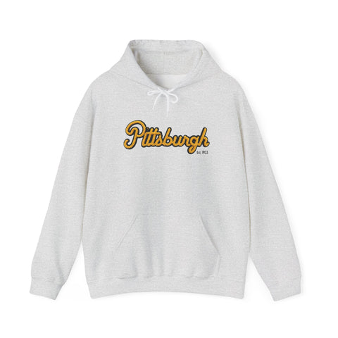 Pittsburgh Faux Embroidery Unisex Heavy Blend™ Hooded Sweatshirt
