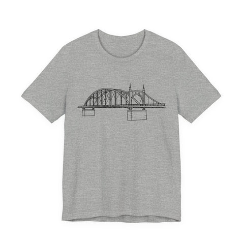 Pittsburgh Bridge Doodle - Unisex Jersey Short Sleeve Tee