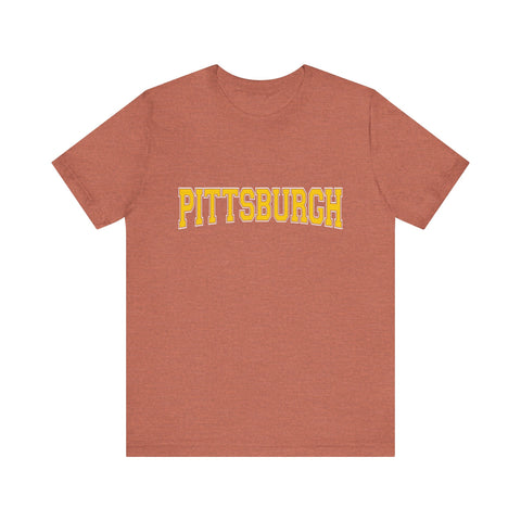 Pittsburgh Varsity Letters - Short Sleeve T-Shirt