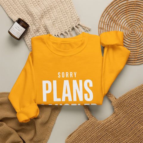 Plans Canceled Sweatshirt — "Sorry Plans Canceled, Football Is On" Crewneck