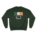PGH Series Irish Flag - St. Patty's Day - Champion Crewneck Sweatshirt Sweatshirt Printify Dark Green S 