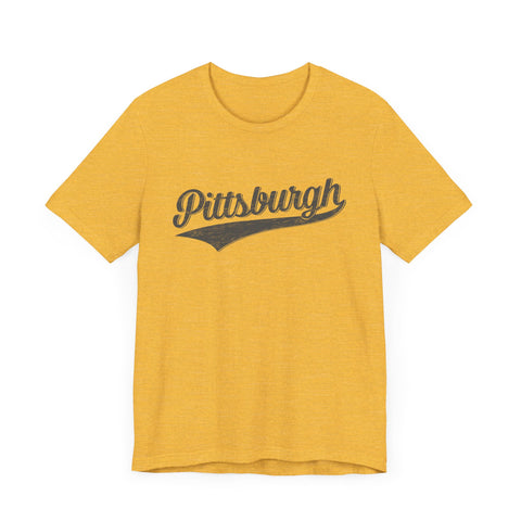 Pittsburgh Varsity Retro - Bella+Canvas 3001 T-Shirt