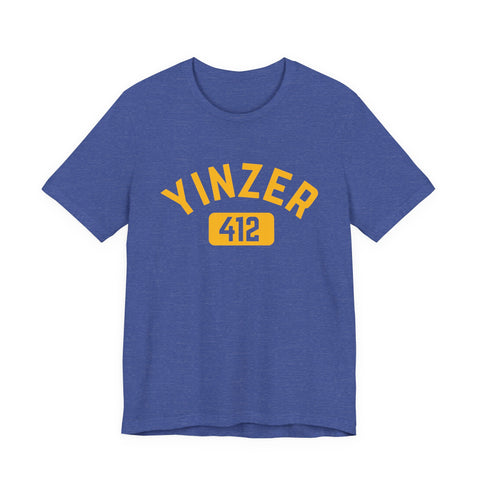 412 Yinzer - Unisex Jersey Short Sleeve Tee