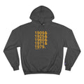 Pittsburgh Pirates World Series Ampersand - Champion Hoodie Hoodie Printify Charcoal Heather S 